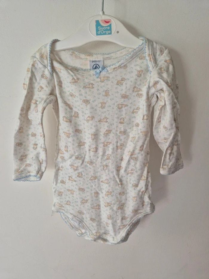 Body manches longues Petit Bateau 6 mois - 67 cm - photo numéro 1