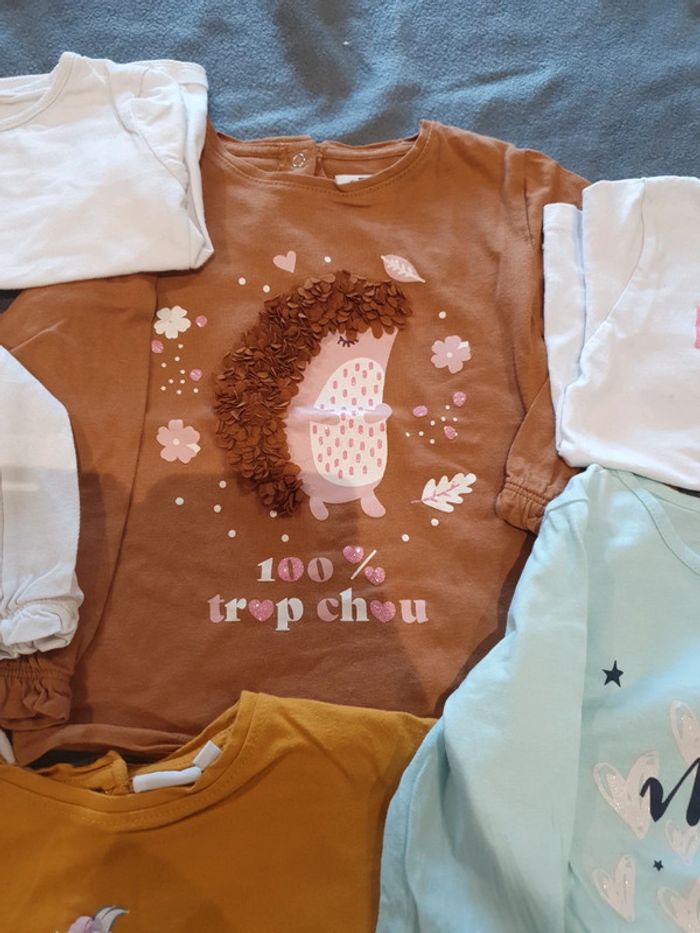 Lot de 8 tee-shirt manches longues - photo numéro 4
