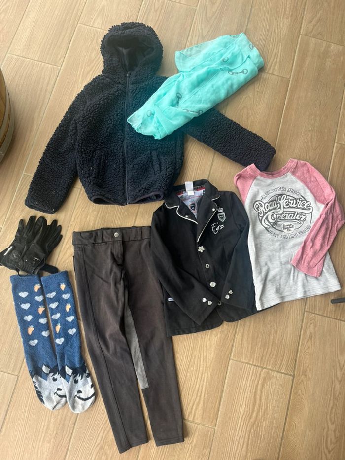 Lot vêtements équitation taille 8 ans