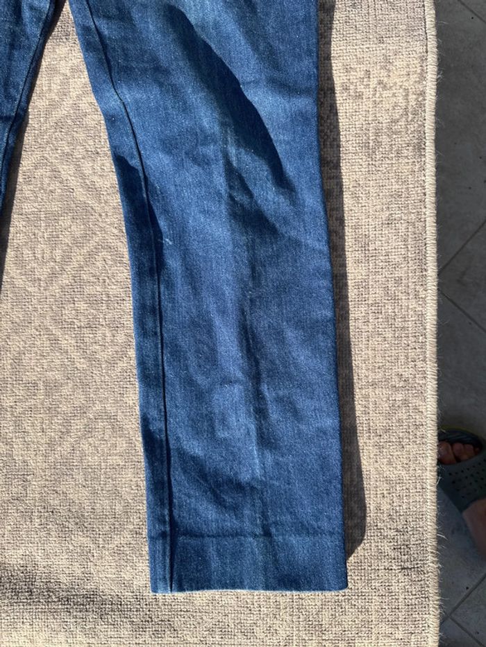 Jean droit bleu brut taille haute Lee Cooper - Taille 36 - photo numéro 2