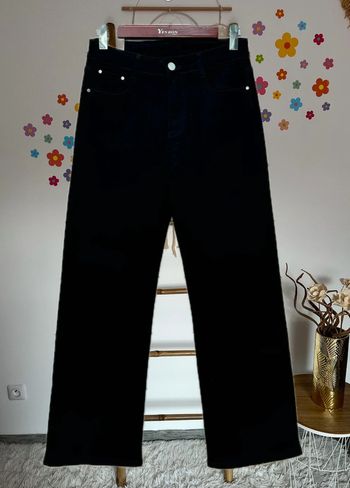 Jeans wide leg noir