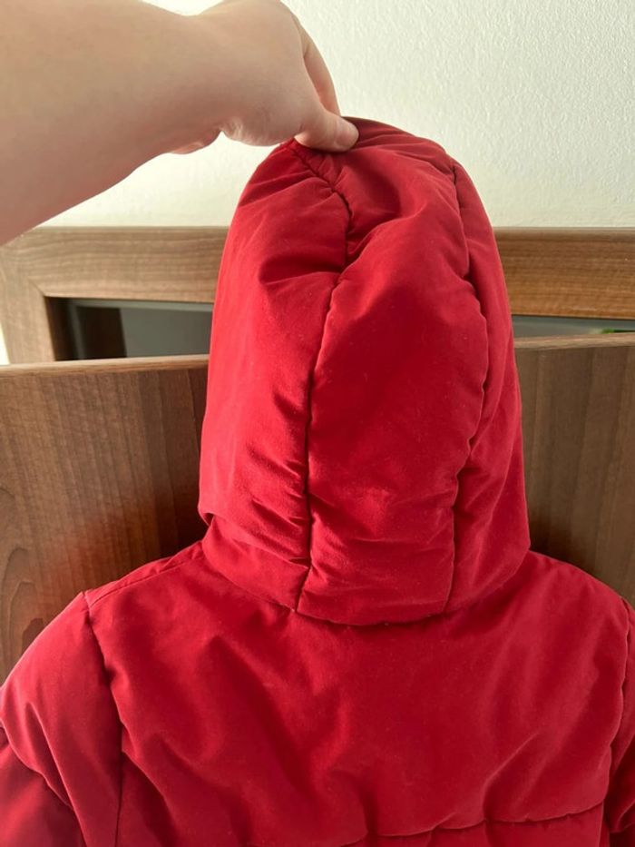 manteau doudoune rouge garcon à capuche kiabi taille 6ans - photo numéro 10