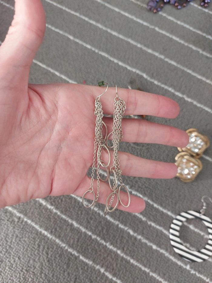Lot boucles d'oreilles vintage - photo numéro 5