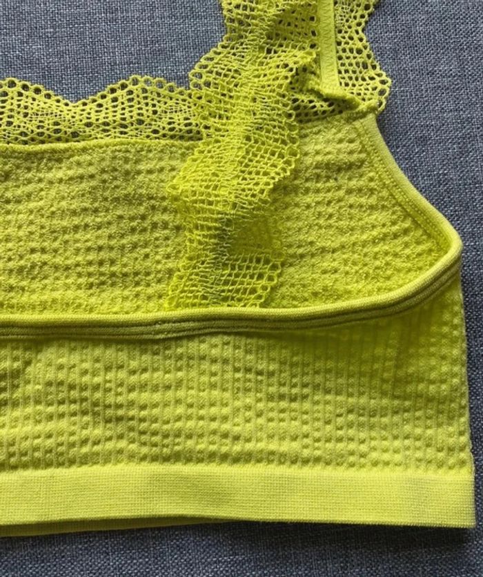 Brassière jaune fluo Undiz taille S neuve - photo numéro 4