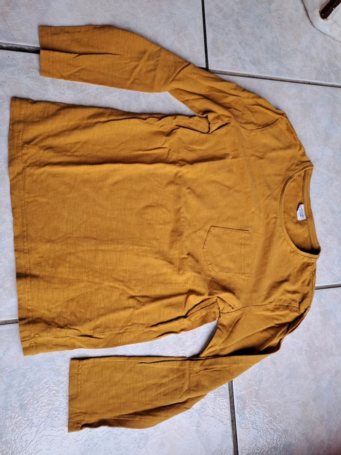 Blouse manches longues moutarde