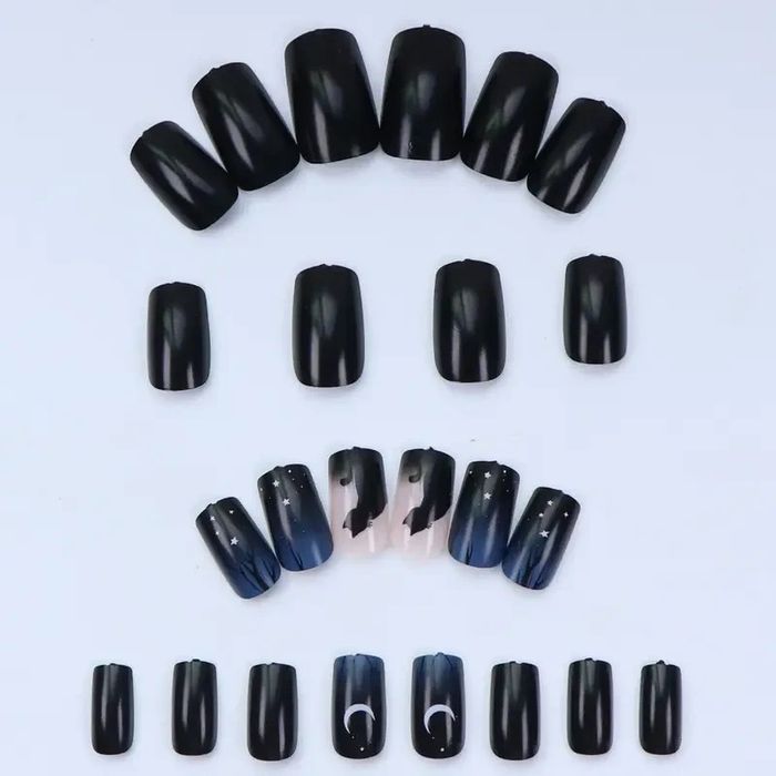 🖤 Faux ongles Halloween Mystiques – 24 pièces pour un look félin & envoûtant 🌕🐾 - photo numéro 2