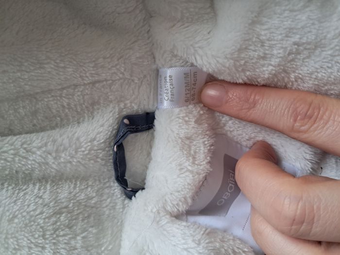 Combinaison Pilote Bébé Bleue à Pois – Doublée Polaire - photo numéro 7