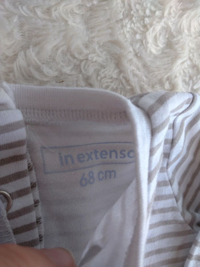 Ensemble (pantalon+boléro+tee shirt manche longue panda) Garçon 6 mois In Extenso - photo numéro 17