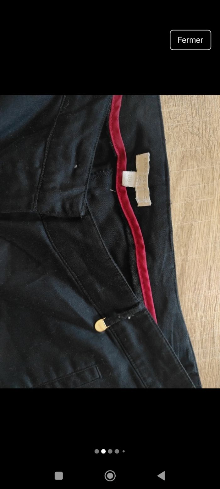 Pantalon noir Grain de Malice femme taille 38 - photo numéro 2