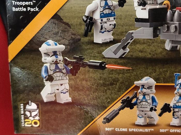 Lego Star Wars Clone Trooper 501th Battle Pack - Set 45345 - Avec scellés jamais ouverte - En boite - photo numéro 7