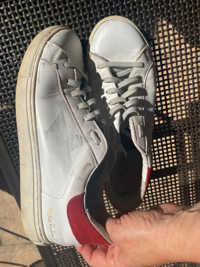 Baskets cuir Blanc Mira Rubens 41 - photo numéro 3