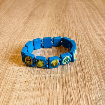 Bracelet perles | bleu 🌿