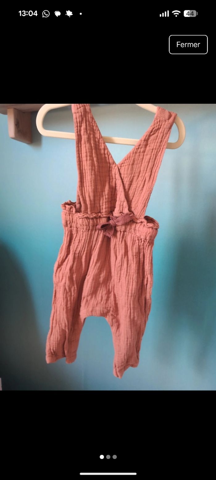 Combi en gaze de coton