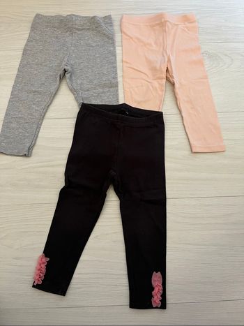 Lot 3 legging coton 18mois