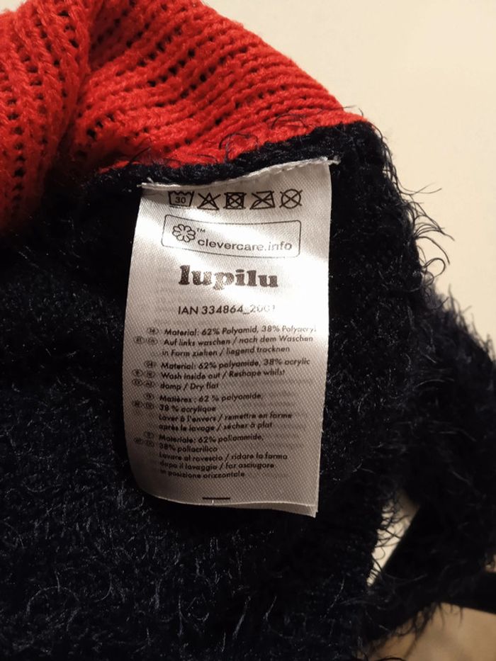 Pull poilu noir avec coeurs rouge 2-4 ans - photo numéro 5