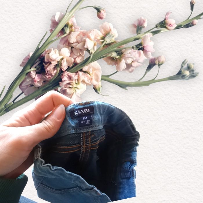 Jean bleu pour bébé fille taille 9 mois - photo numéro 3