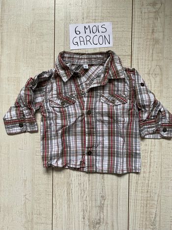 Chemise à manches longues à rayures