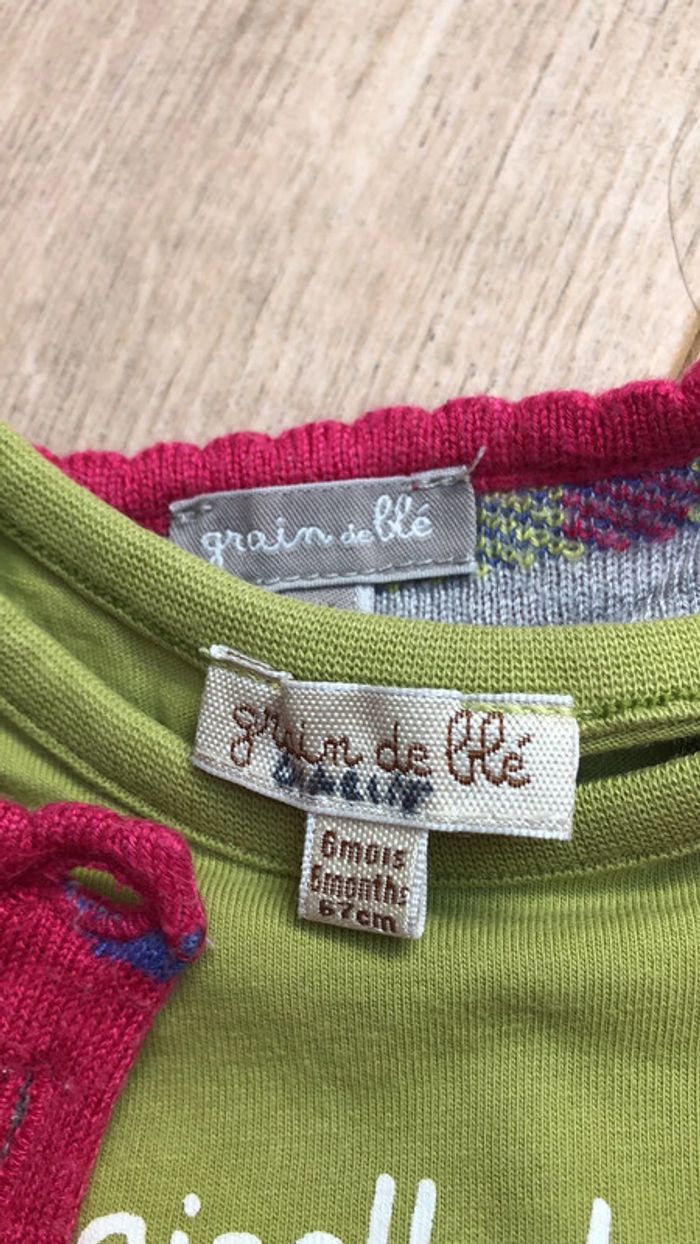 Ensemble 6 mois mademoiselle bavarde - photo numéro 5