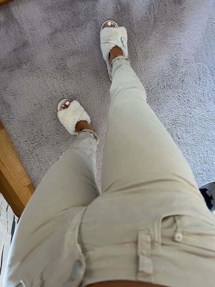 Pantalon skinny inside beige 26 - photo numéro 3