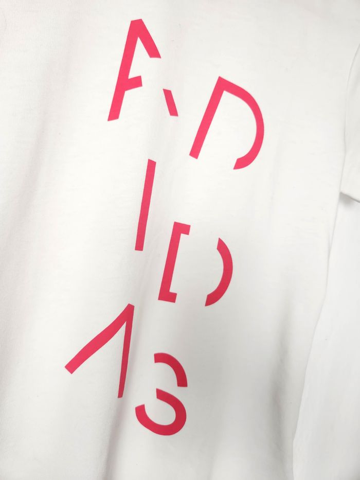 T-shirt Adidas Manches Courtes Blanc - Taille 14-15 Ans (US XL) - photo numéro 2