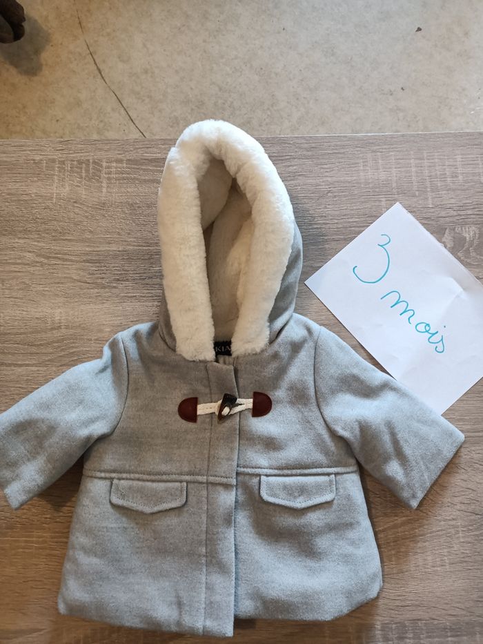 Manteau gris Kiabi 3 mois