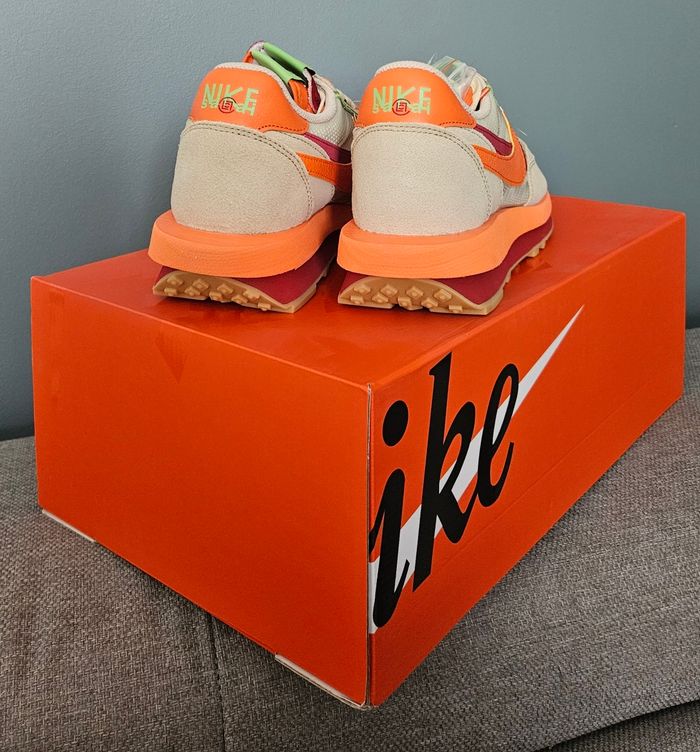 2021 Sacai x Clot x LDWaffle 'Net Orange Blaze' - photo numéro 3