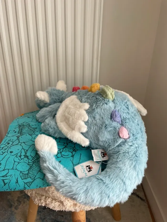 Peluche Jellycat Sky Dragon Large 🌈 - photo numéro 9