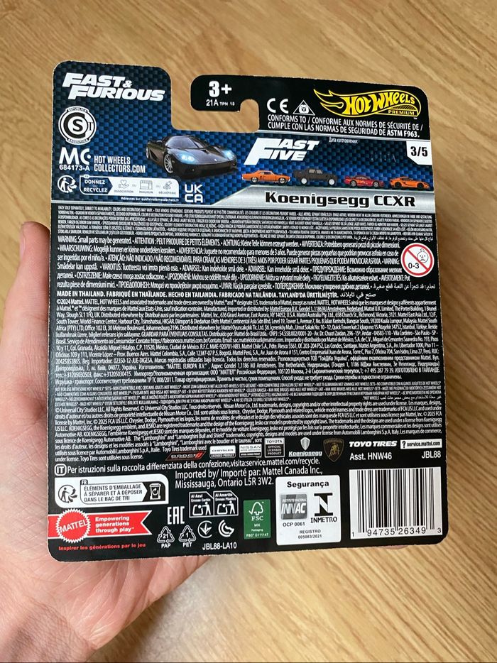 Hot Wheels  | Car Culture  | Fast and Furious  | Koenigsegg CCXr | 3/5 | HNW46 - JBL88 - photo numéro 5