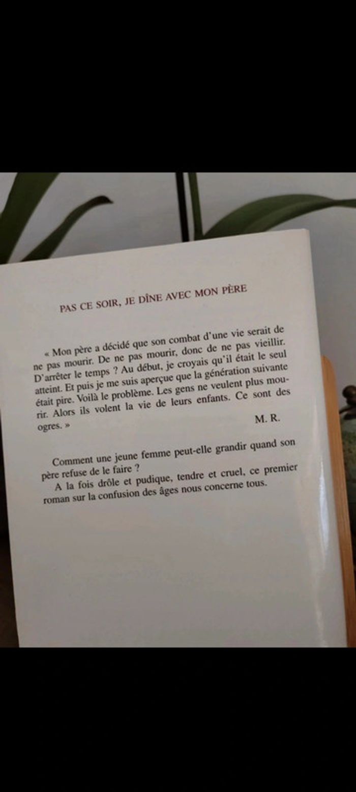 📚Pas ce soir je dîne avec mon père de Marion Ruggieri - photo numéro 3