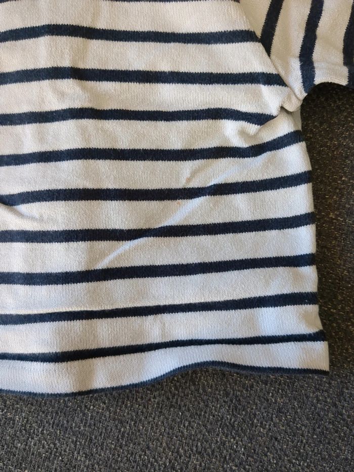 Veste gilet marinière petit bateau 12 mois - photo numéro 4