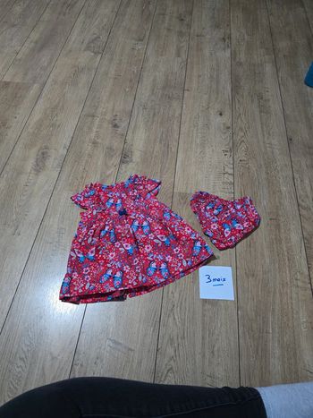 Robe et culotte sergent major 3 mois