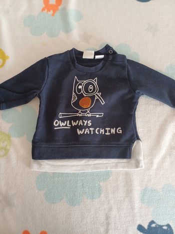 Sweat bleu marine 6 mois Zara