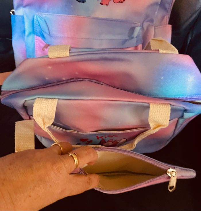 Stitch et Angel sac à dos , sac et trousse neuf - photo numéro 6