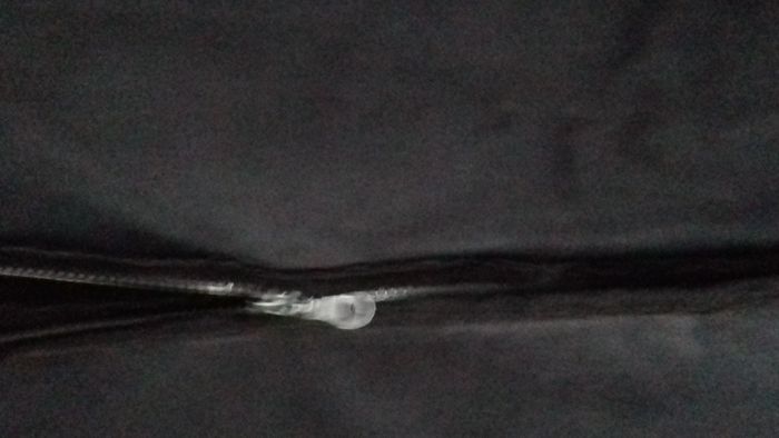 Manteau à capuche, noir doublé fourrure. Camaïeu - photo numéro 2