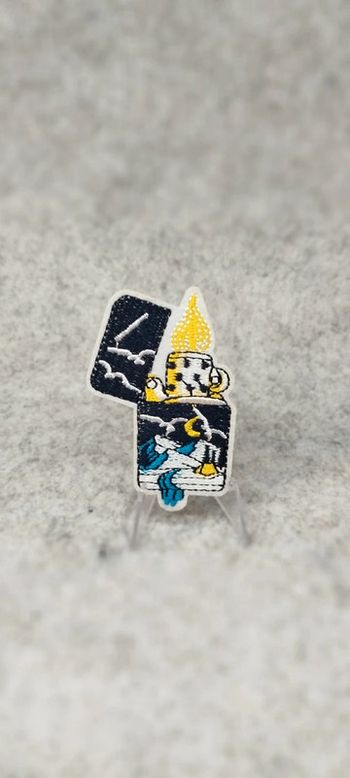 🍄 écusson thermocollant briquet