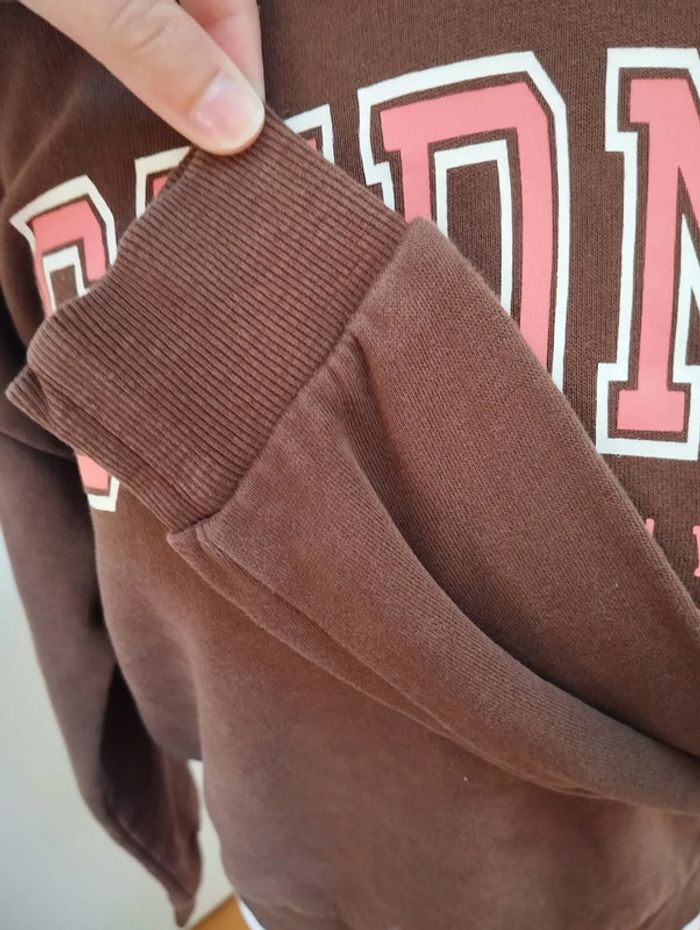 Sweat à capuche marron Kiabi Taille XXS - photo numéro 3