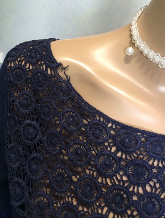 Blouse Grain De Malice Femme Manche 3/4 Taille S 36 Bleu Marine Grain de Malice - photo numéro 8