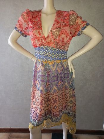robe longue coloré desigual taille 40
