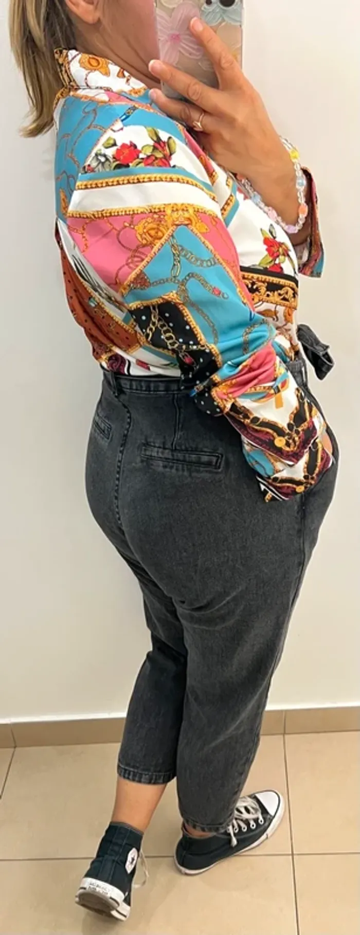 Chemise Satinée Imprimée - photo numéro 4