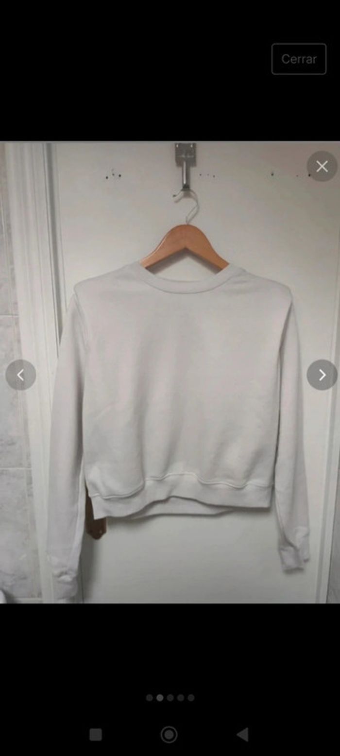 Sudadera hombrera zara blanca - photo numéro 6