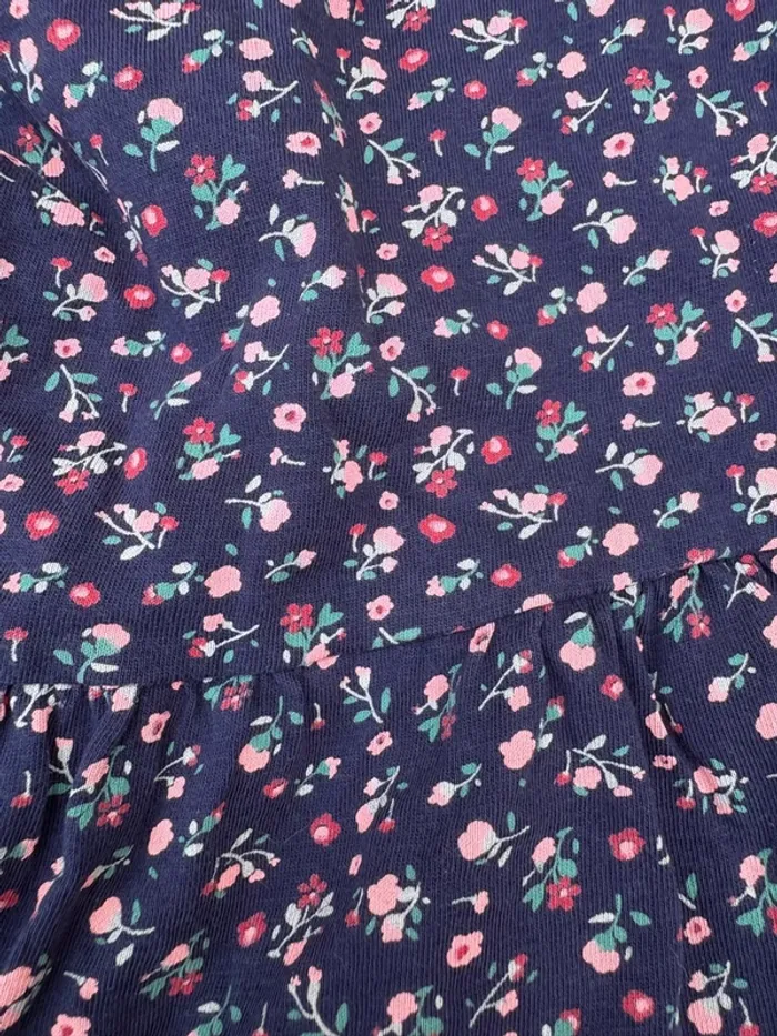 Robe marine fleurs Kimbaloo 12 mois - photo numéro 2