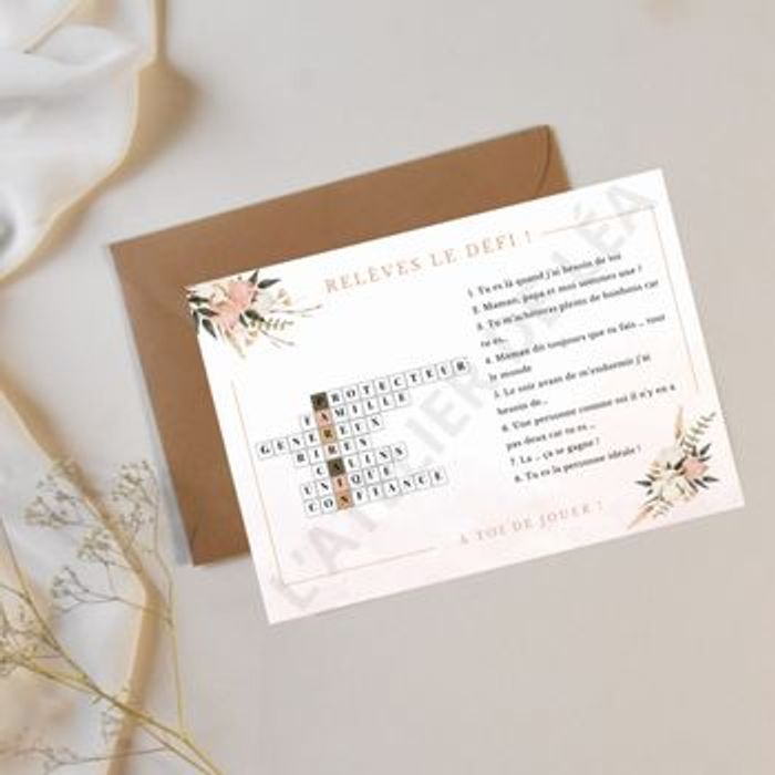 Cartes défis parrain marraine - photo numéro 5