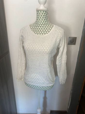 Pull fin blanc