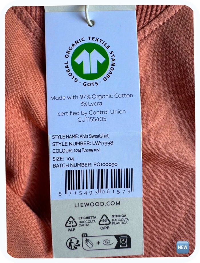 Sweat-shirt, sweet, tee shirt manches longues Liewood Taille 4 ans - photo numéro 5