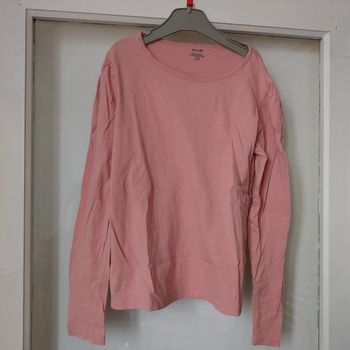 Haut manche longue 12 ans rose pâle