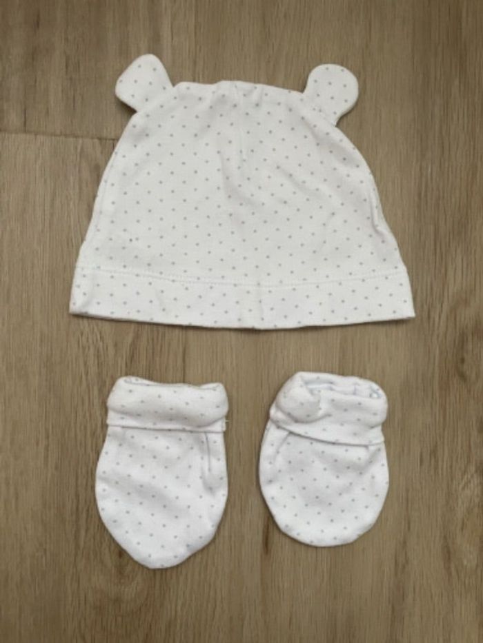 Bonnet et moufles Tex baby bio neuf