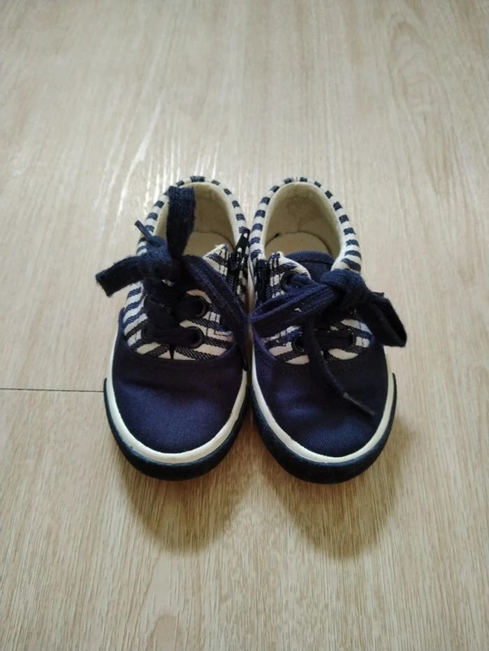 Baskets tissu rayées marinière 21 - photo numéro 2