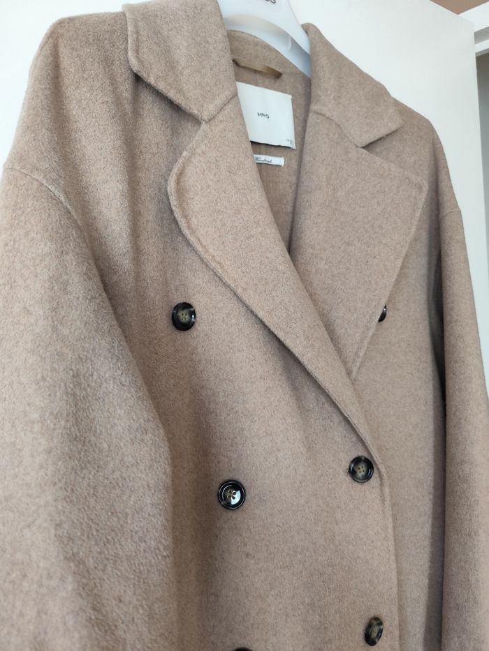 Manteau laine oversize mango taille m - photo numéro 3