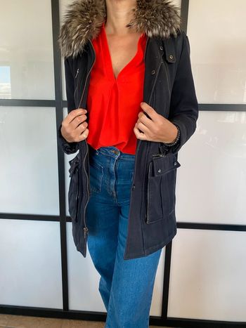 parka marine à capuche The Kooples 40