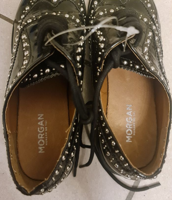 Derbies Morgan vernis noires neuve taille 36 - photo numéro 6